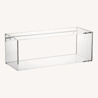 CB2 Acrylic Floating Storage Shelf 6x