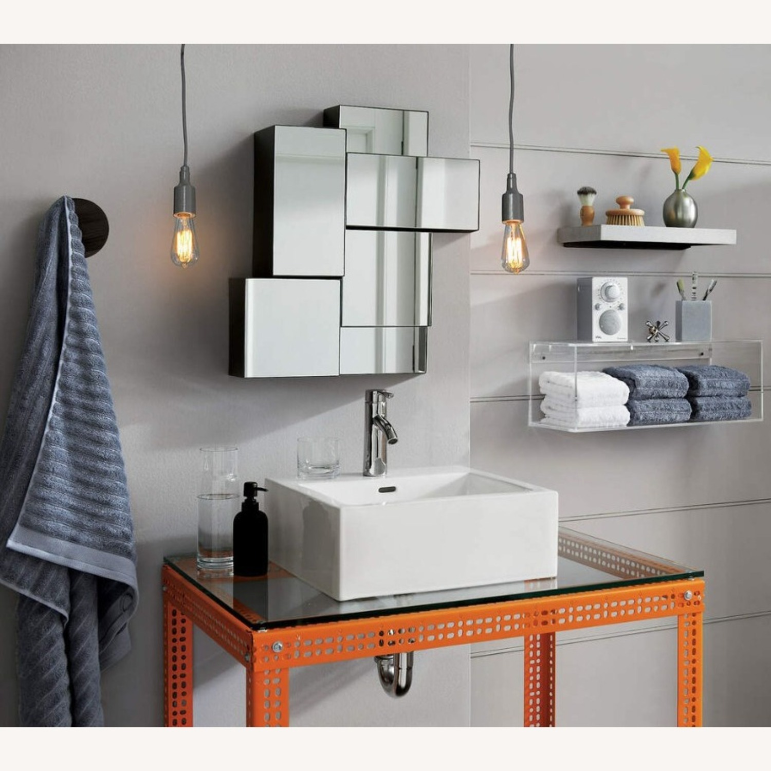 CB2 Acrylic Floating Storage Shelf 6x - image-5