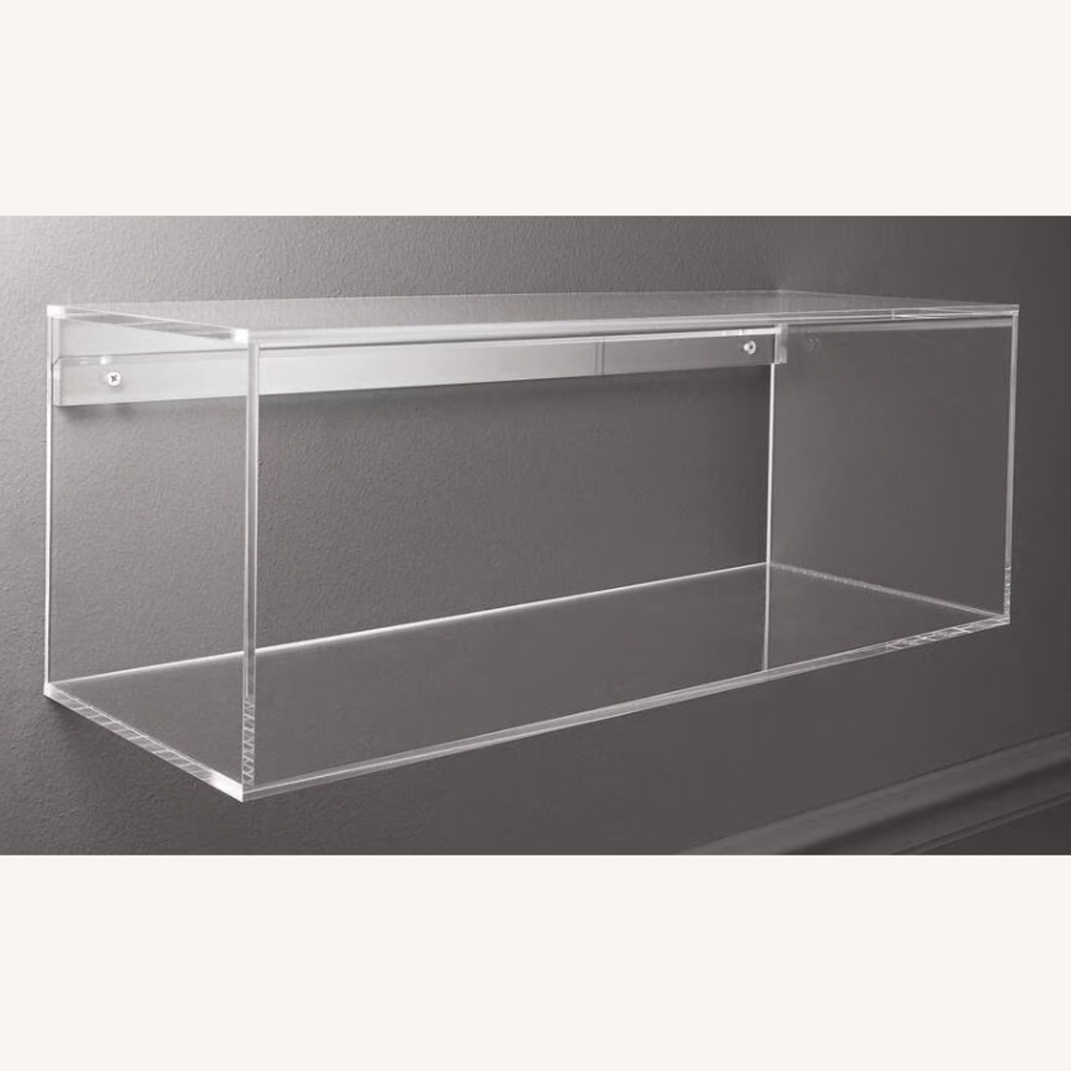 CB2 Acrylic Floating Storage Shelf 6x - image-2