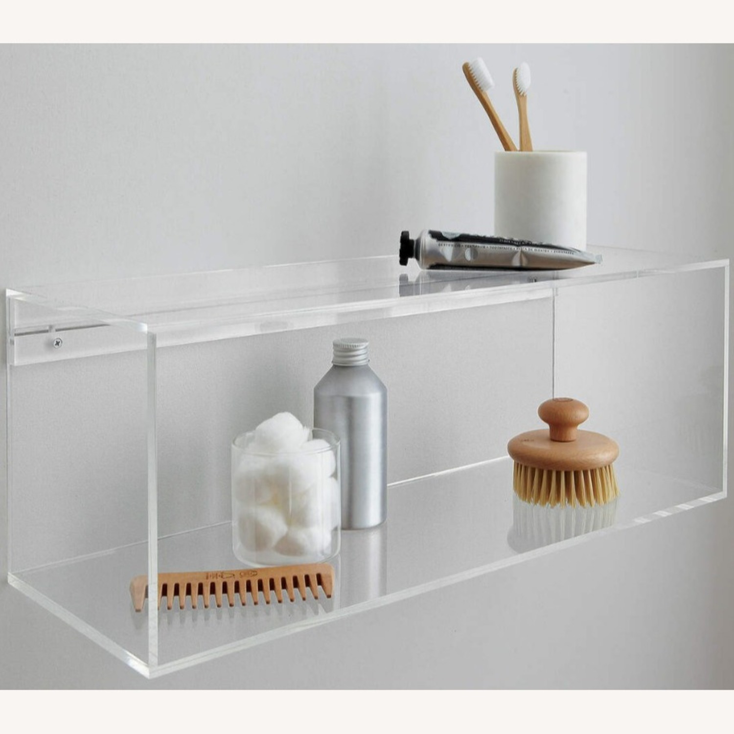 CB2 Acrylic Floating Storage Shelf 6x - image-4