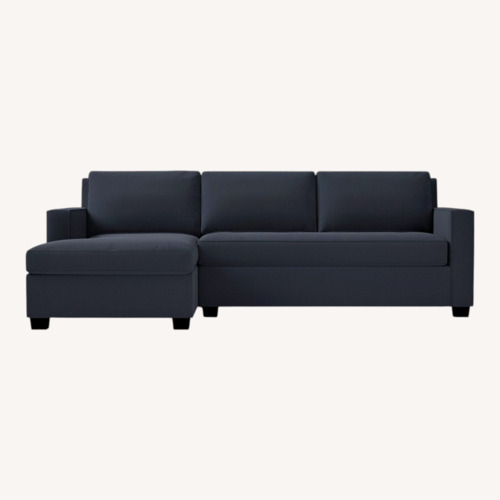 Used West Elm Black 3+ Seater Sofa for sale on AptDeco