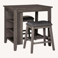 Ashley Furniture Caitbrook Dark Gray Dining Set