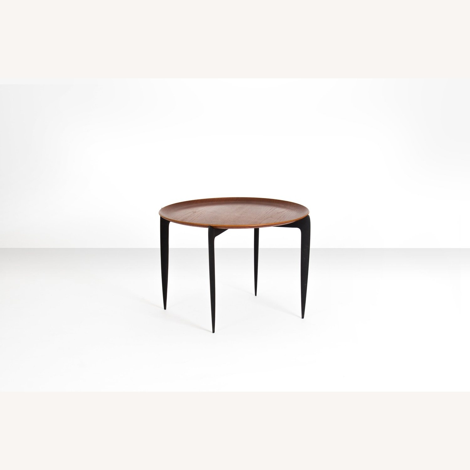 Fritz Hansen Dark Brown Wood Side Table - image-9