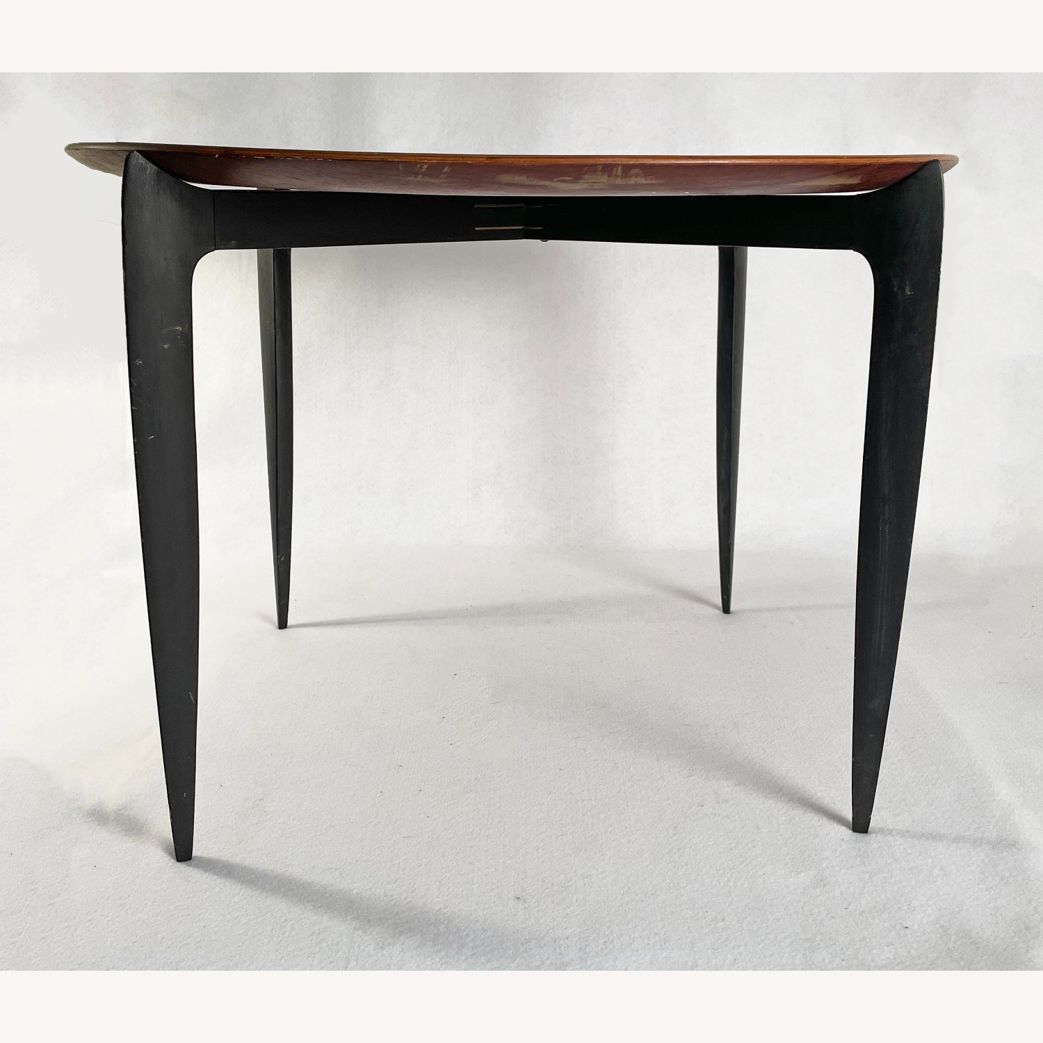 Fritz Hansen Dark Brown Wood Side Table - image-2