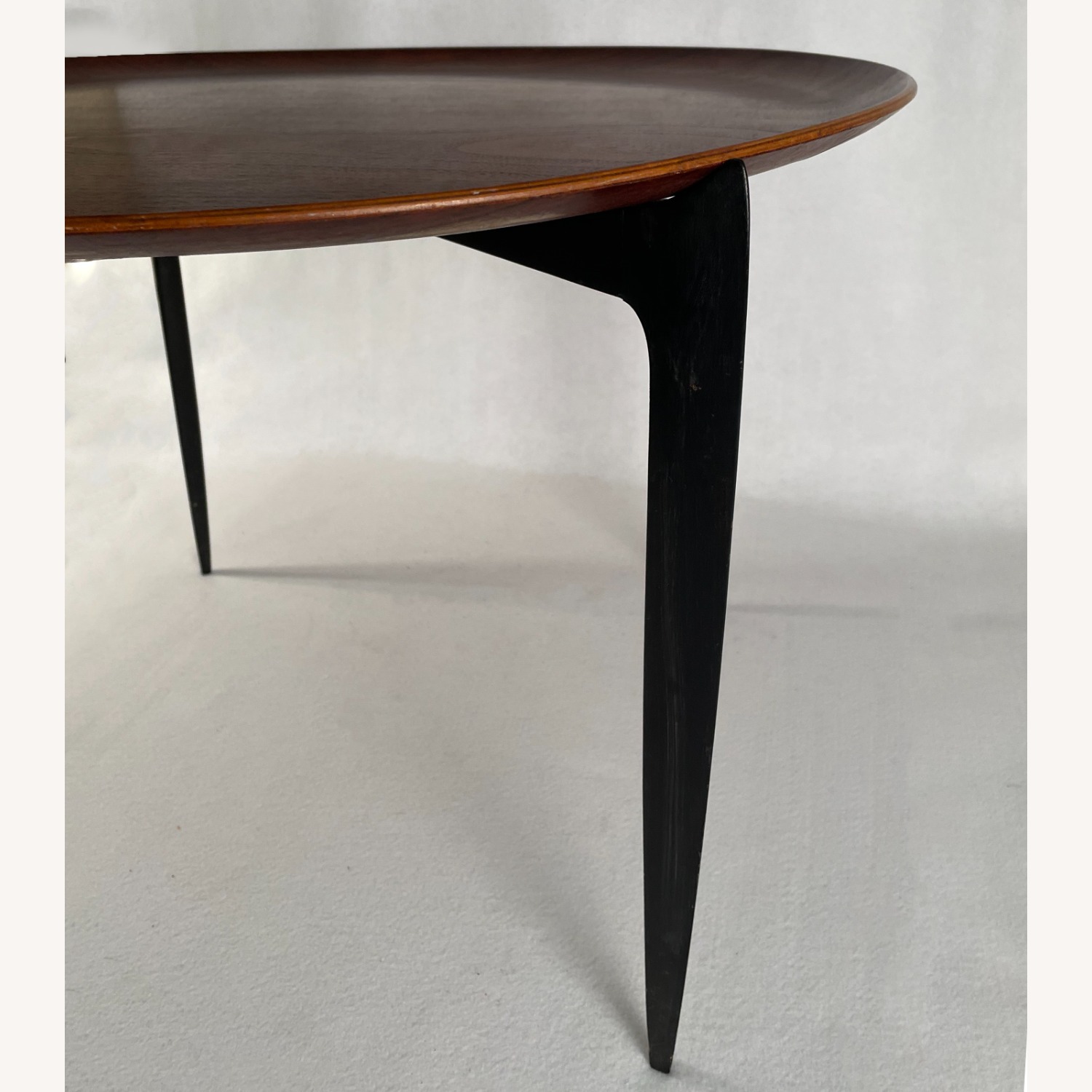 Fritz Hansen Dark Brown Wood Side Table - image-3