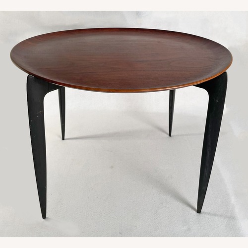 Used Fritz Hansen Dark Brown Wood Side Table for sale on AptDeco