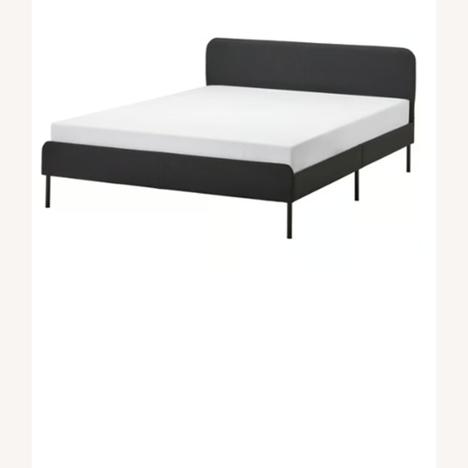IKEA Light Grey / Green Queen Bed - image-4