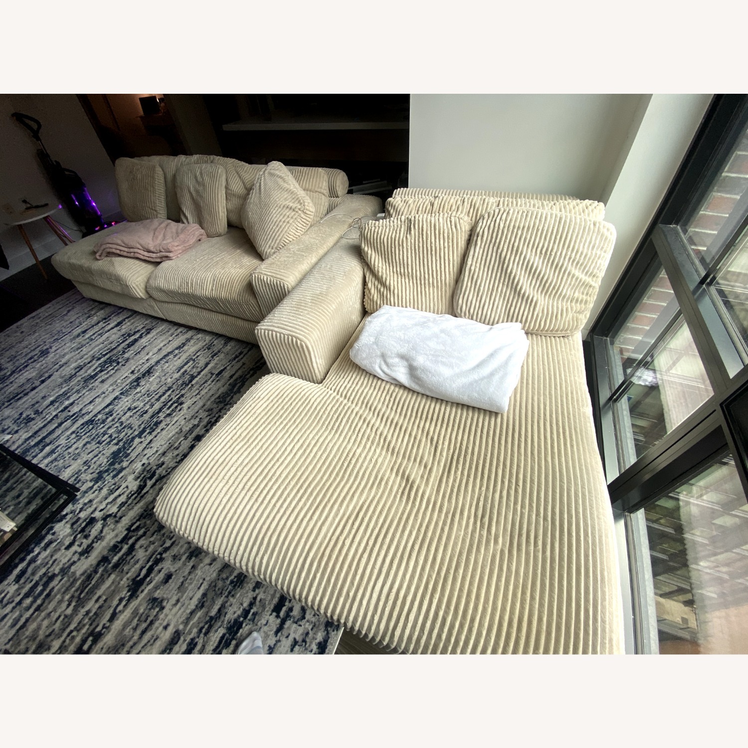 White 3+ Piece Sectional - image-3
