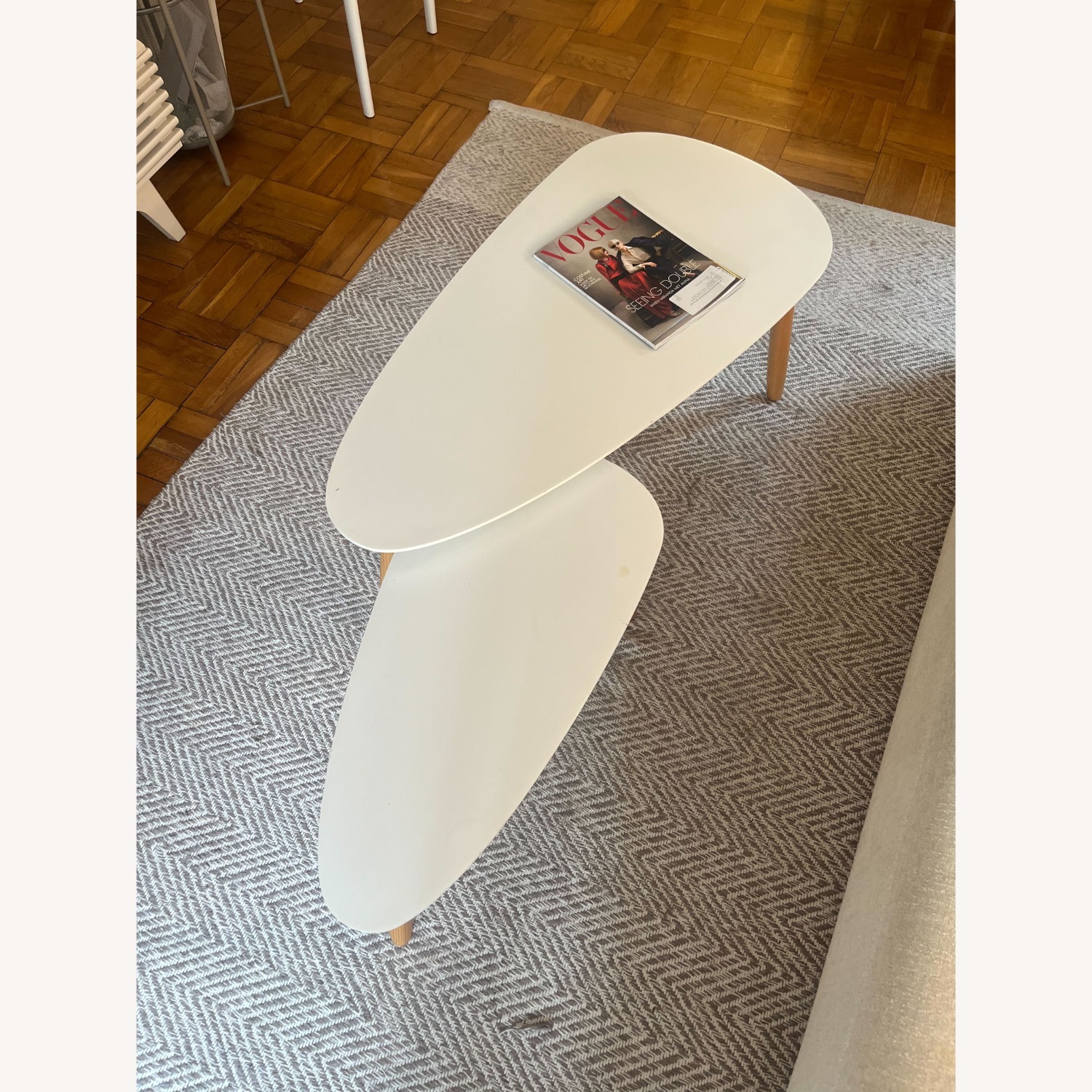 Wayfair White Stackable Coffee Tables - image-1