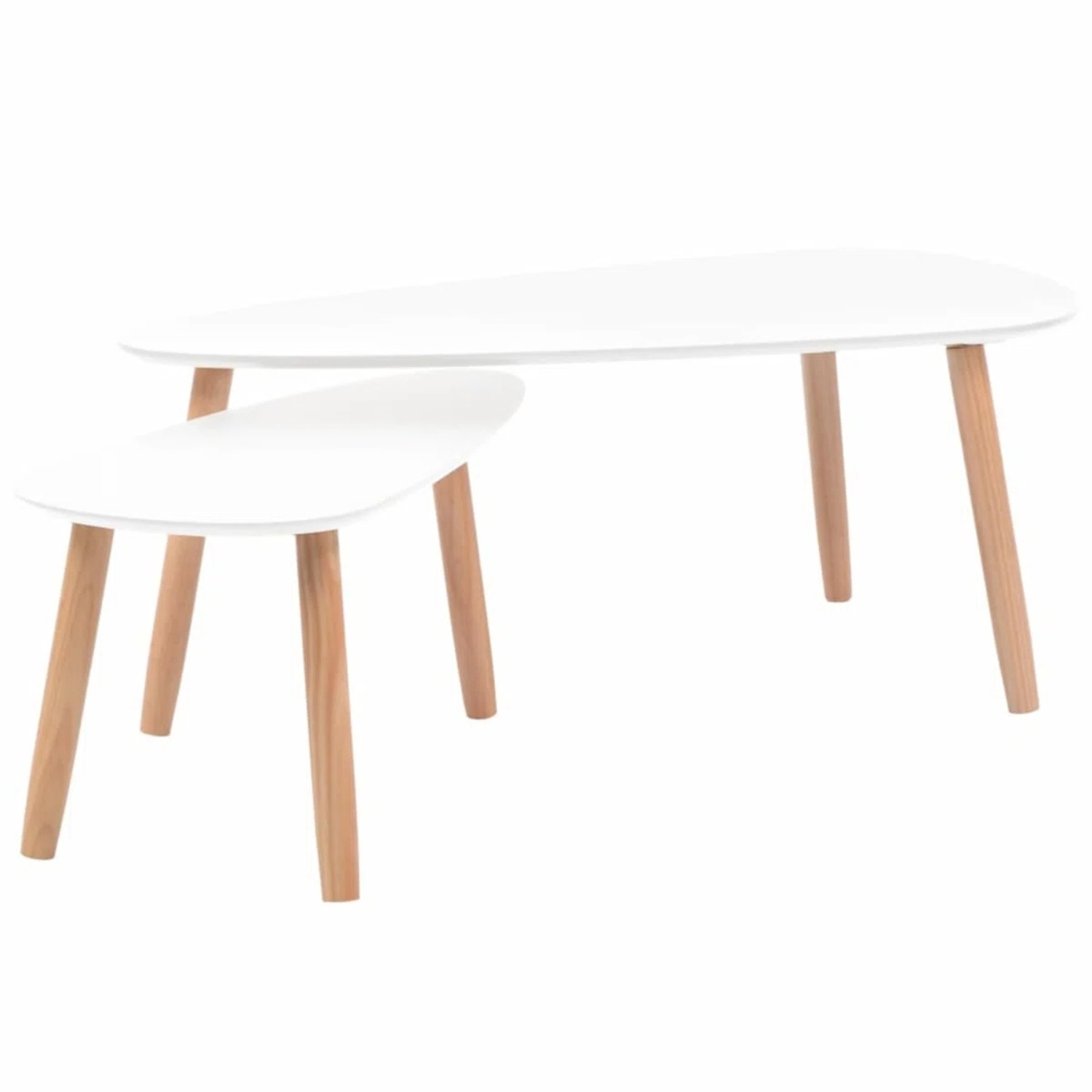Wayfair White Stackable Coffee Tables - image-4
