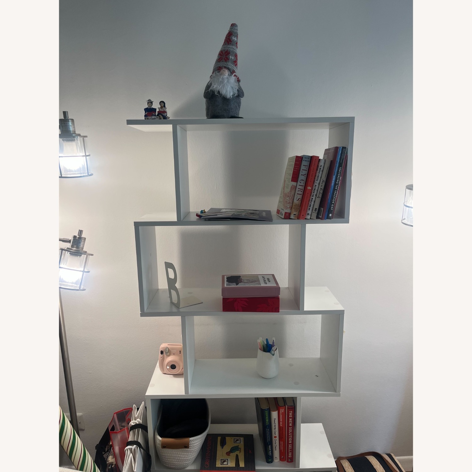 Wayfair White Abstract Bookcase - image-2