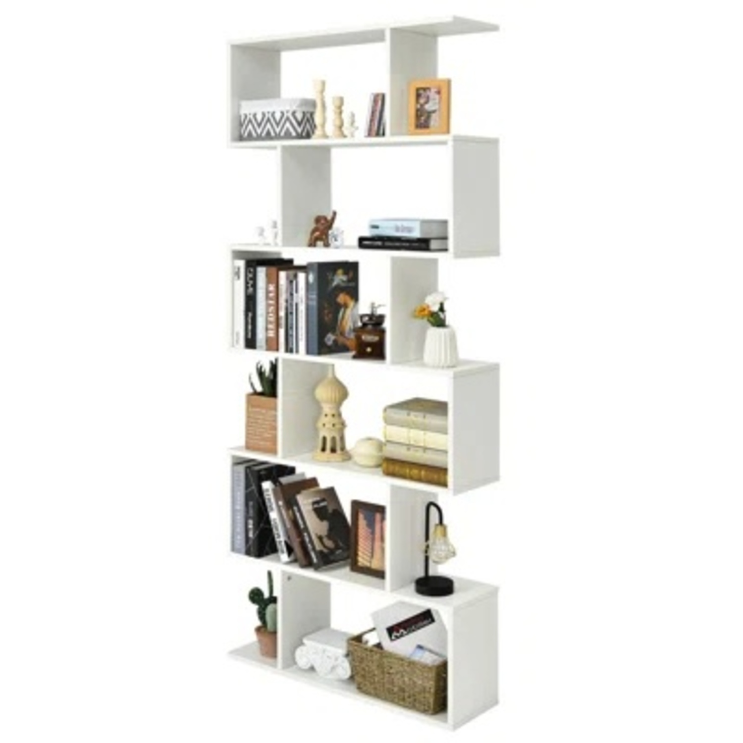 Wayfair White Abstract Bookcase - image-4