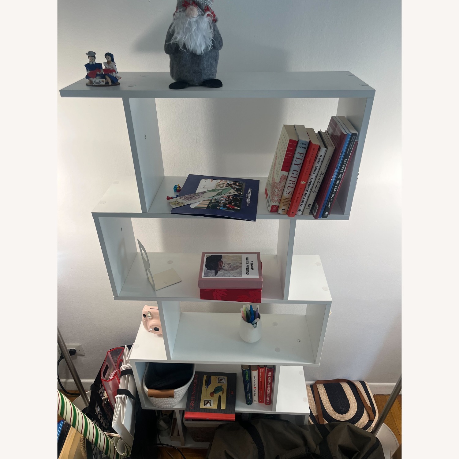 Wayfair White Abstract Bookcase - image-3