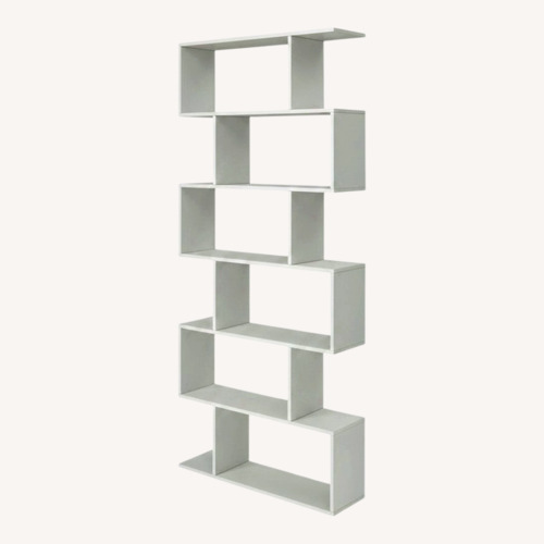 Used Wayfair White Abstract Bookcase for sale on AptDeco