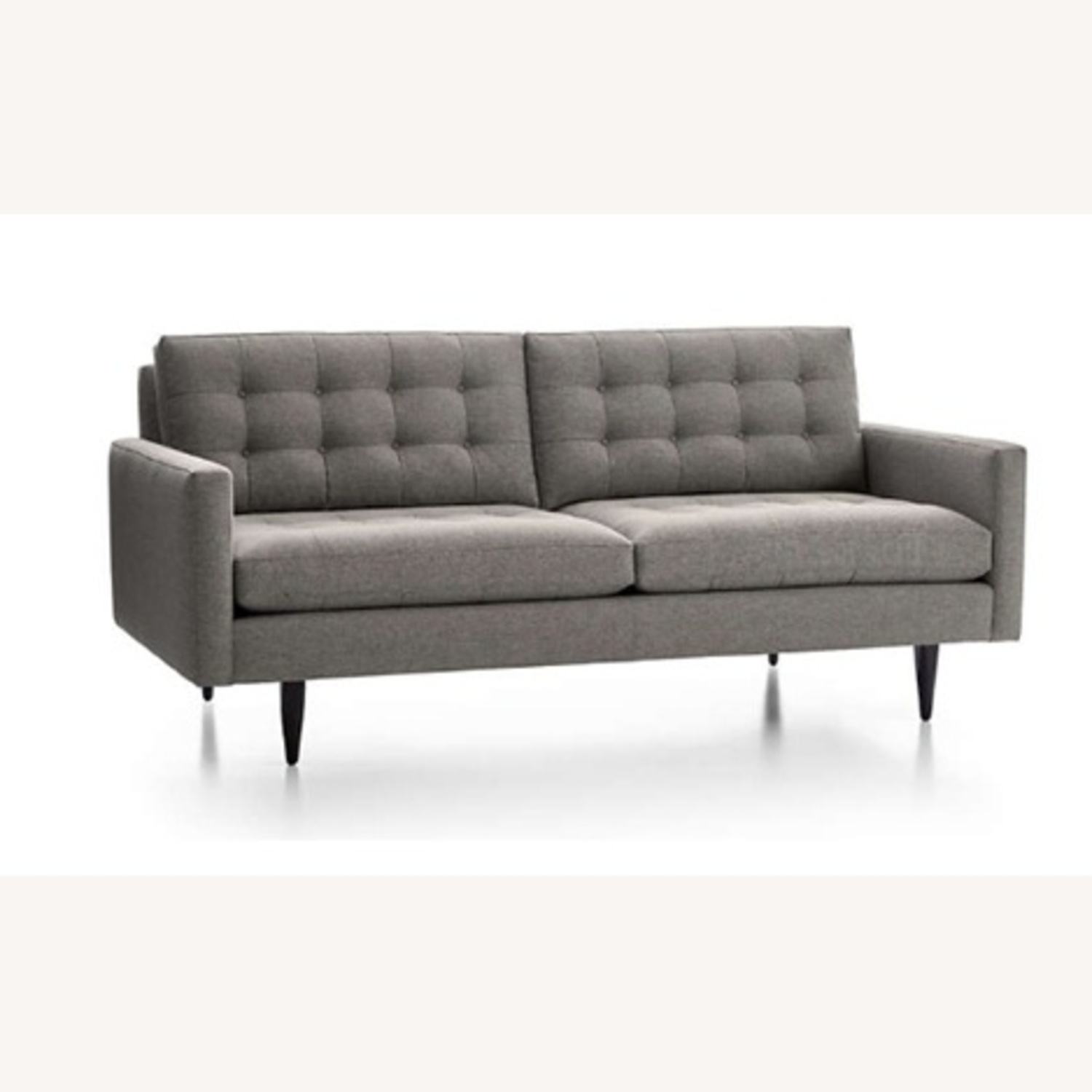 Crate & Barrel Light Gray Fabric 2 Seater Sofa - image-5
