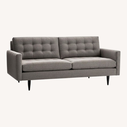 Used Crate & Barrel Light Gray Fabric 2 Seater Sofa for sale on AptDeco