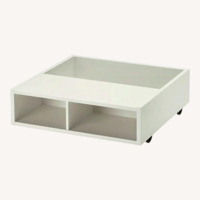 IKEA FREDVANG White Underbed Storage Drawers on Wheels