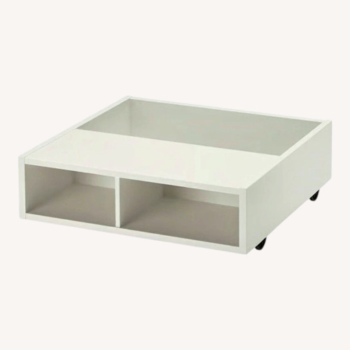 Used IKEA FREDVANG White Underbed Storage Drawers on Wheels for sale on AptDeco