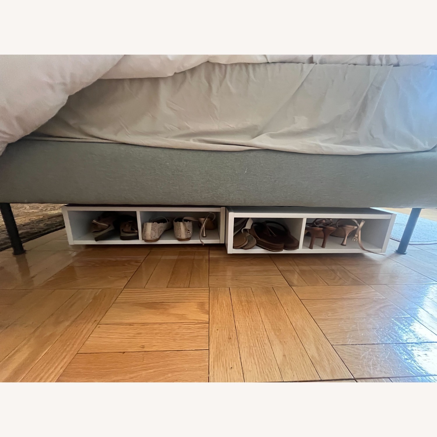 IKEA FREDVANG White Underbed Storage Drawers on Wheels - image-2