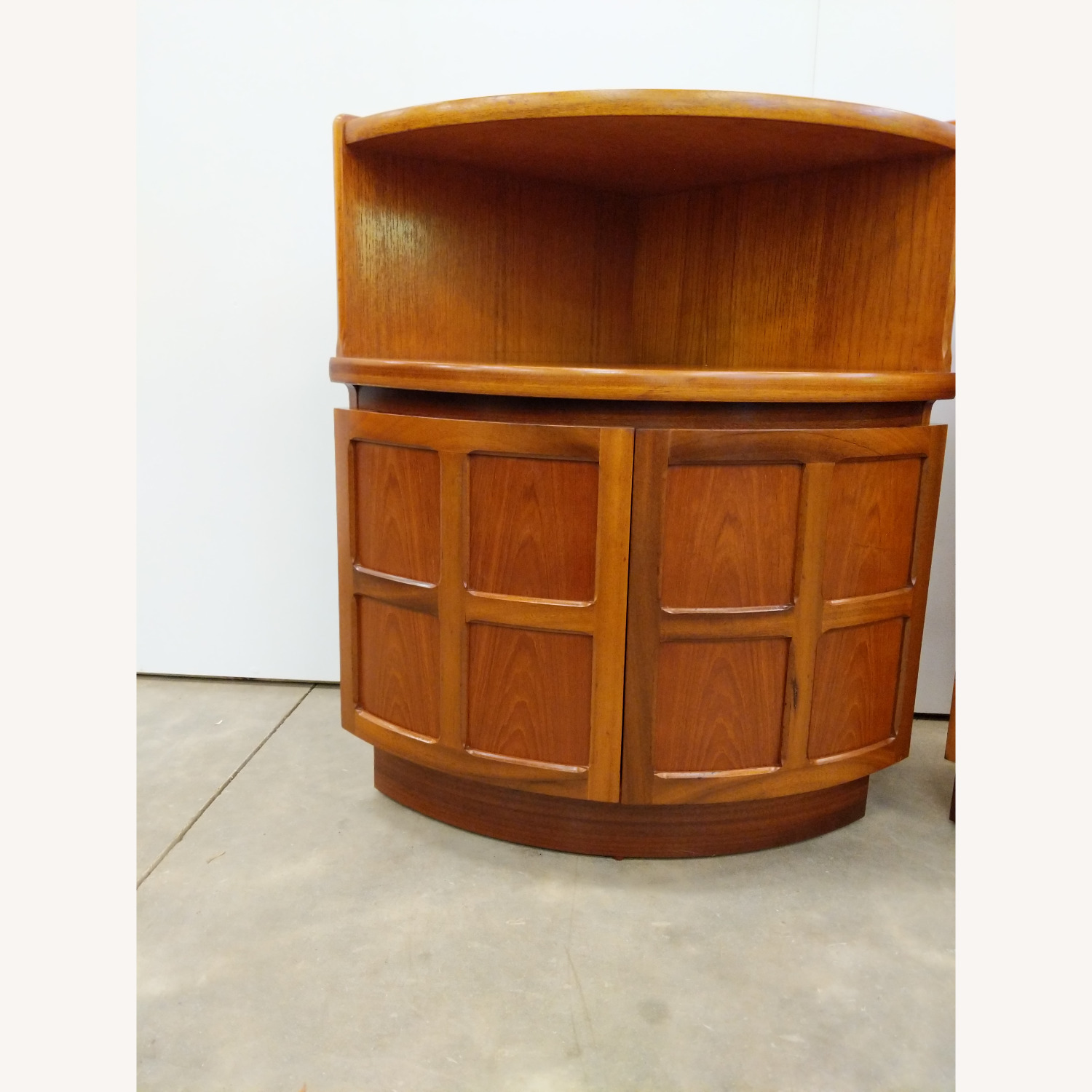 Pair Vintage Mid Century Modern Teak Nightstands - image-7