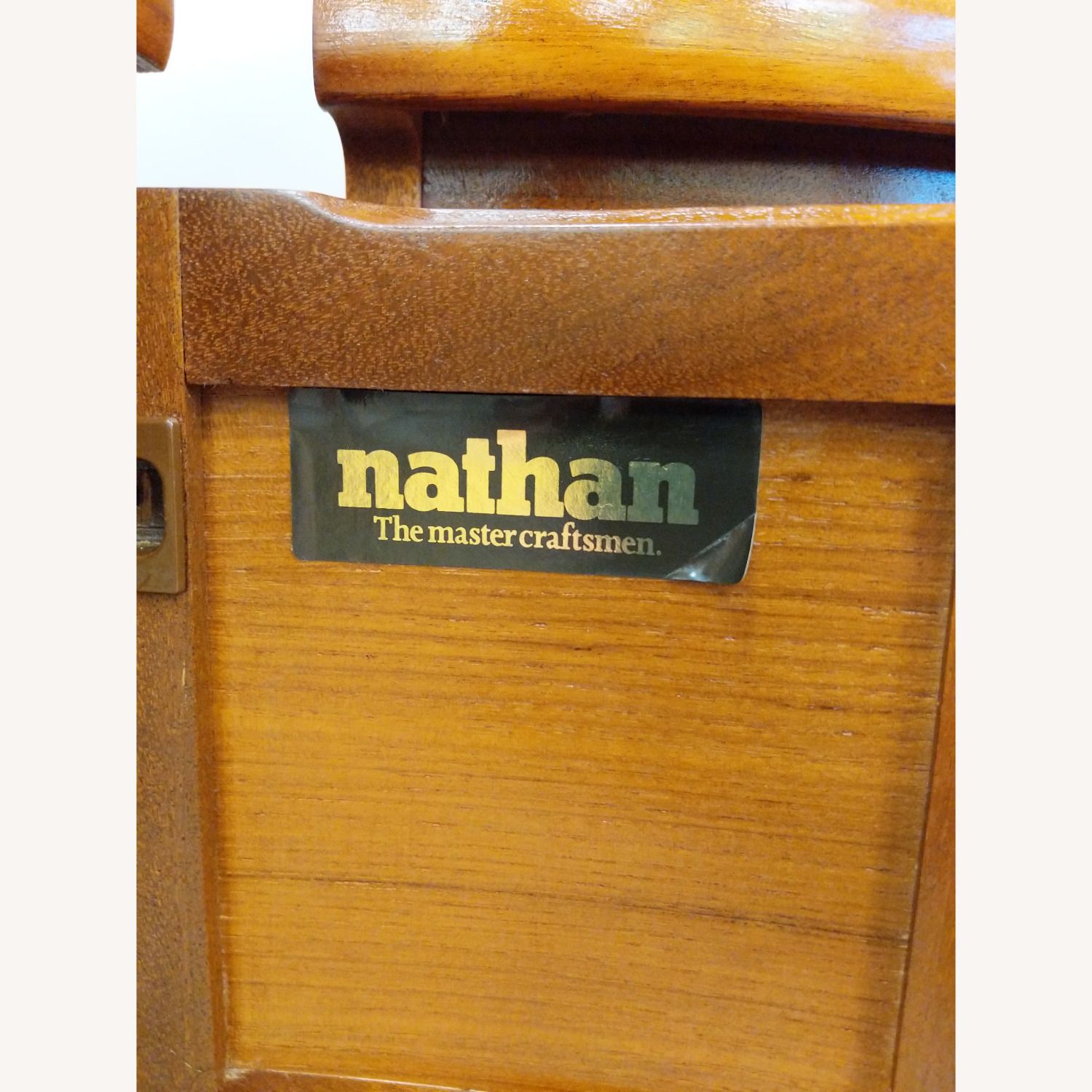 Pair Vintage Mid Century Modern Teak Nightstands - image-9