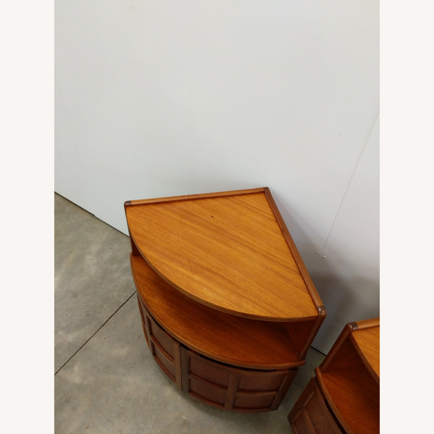 Pair Vintage Mid Century Modern Teak Nightstands - image-6