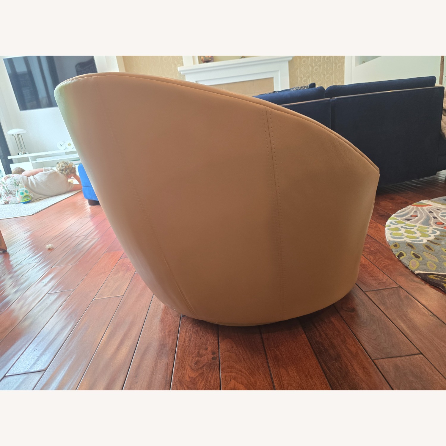 Vladimir Kagan Natural Leather Accent Chairs - image-7