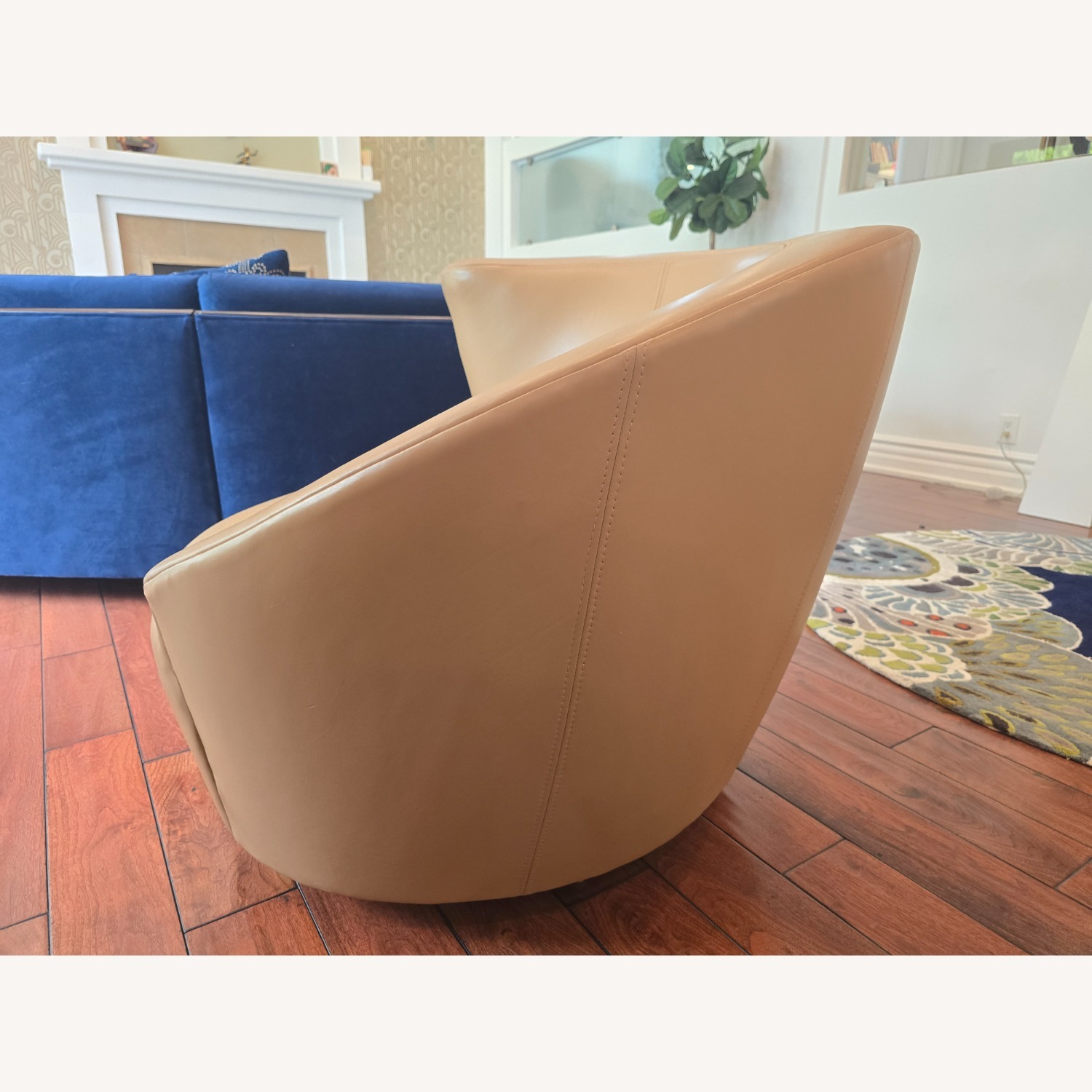 Vladimir Kagan Natural Leather Accent Chairs - image-8