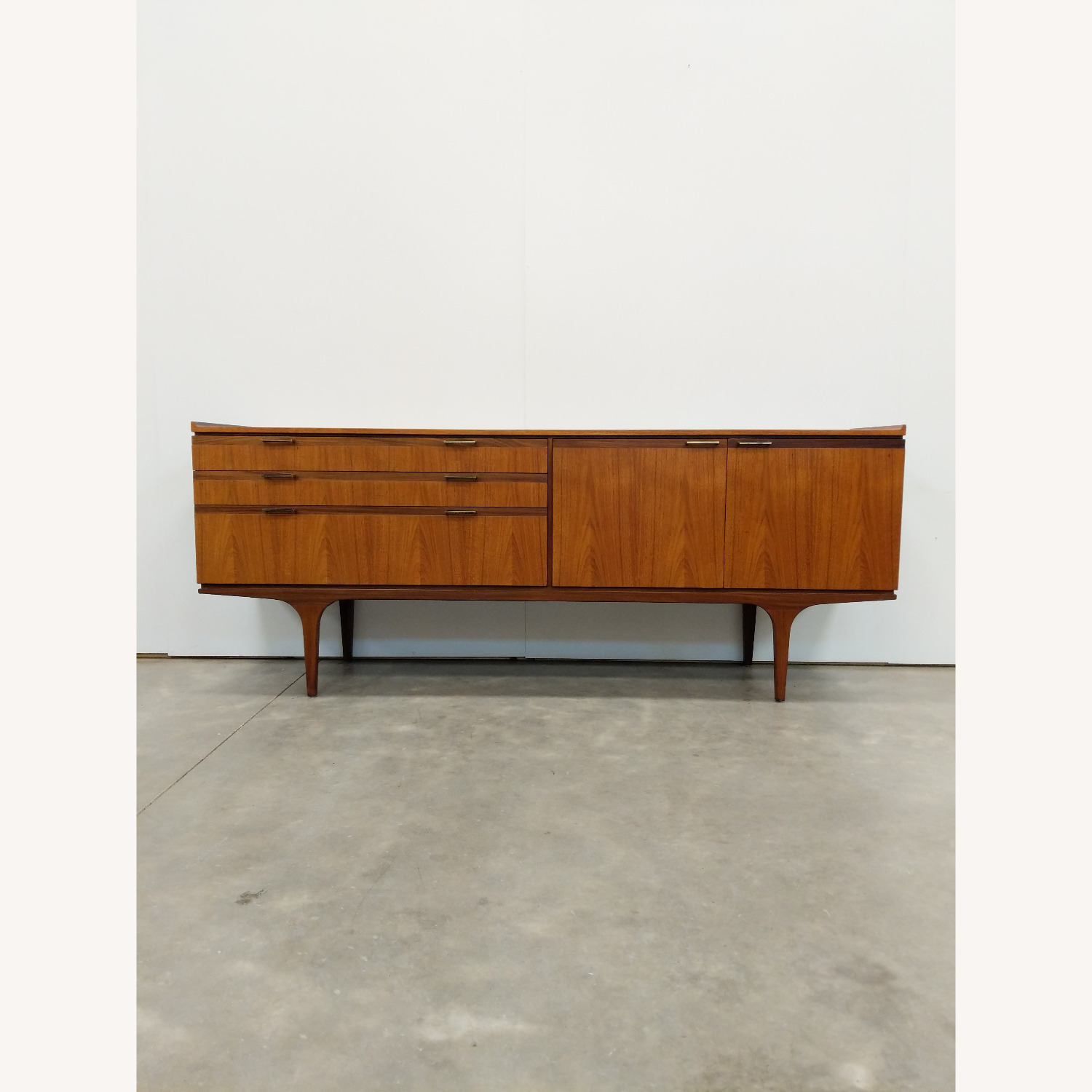 Vintage Mid Century Modern Teak Meredew Credenza - image-1