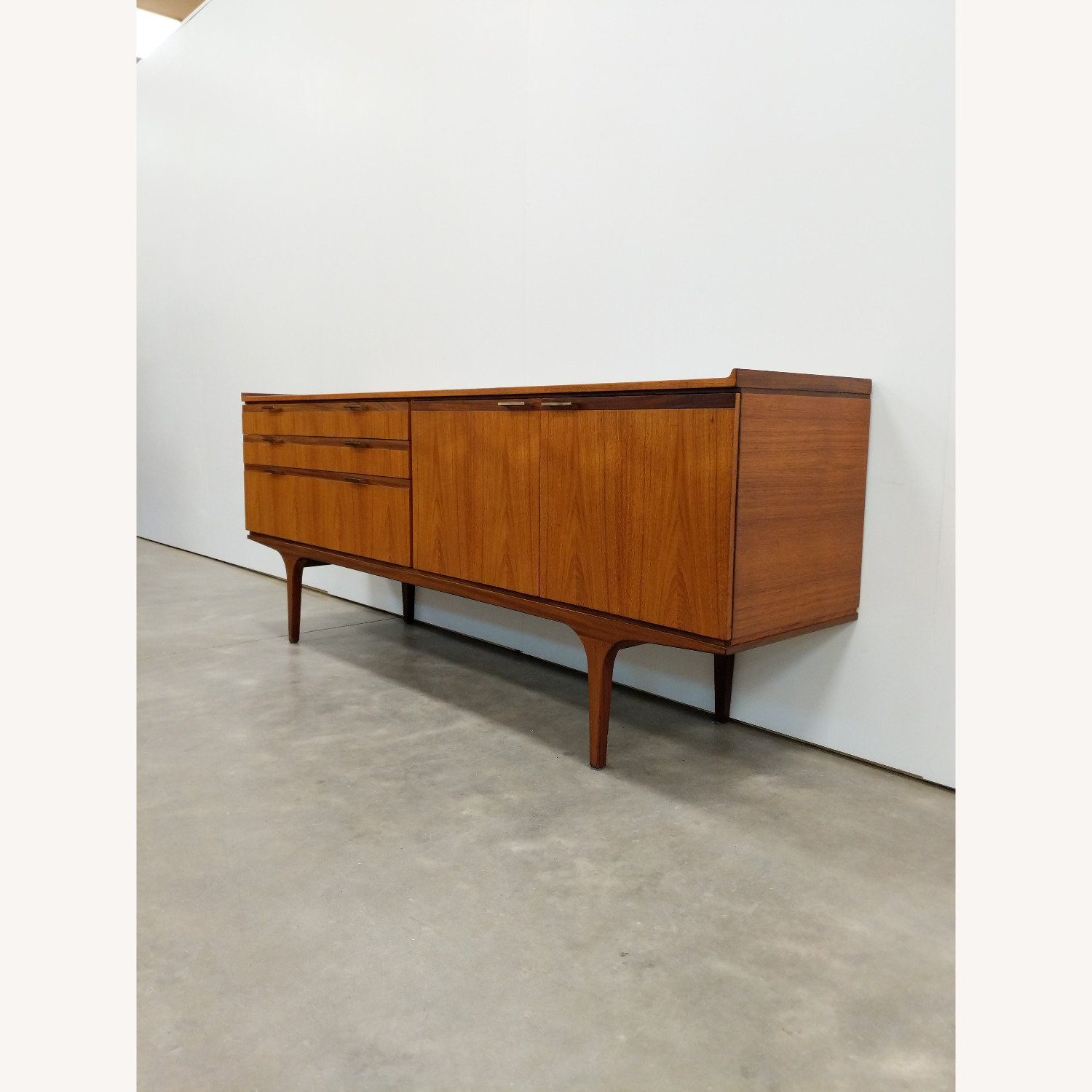 Vintage Mid Century Modern Teak Meredew Credenza - image-2