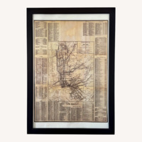 NYC Map Original Art 