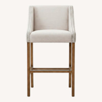 Home Goods Light Gray Fabric Stools