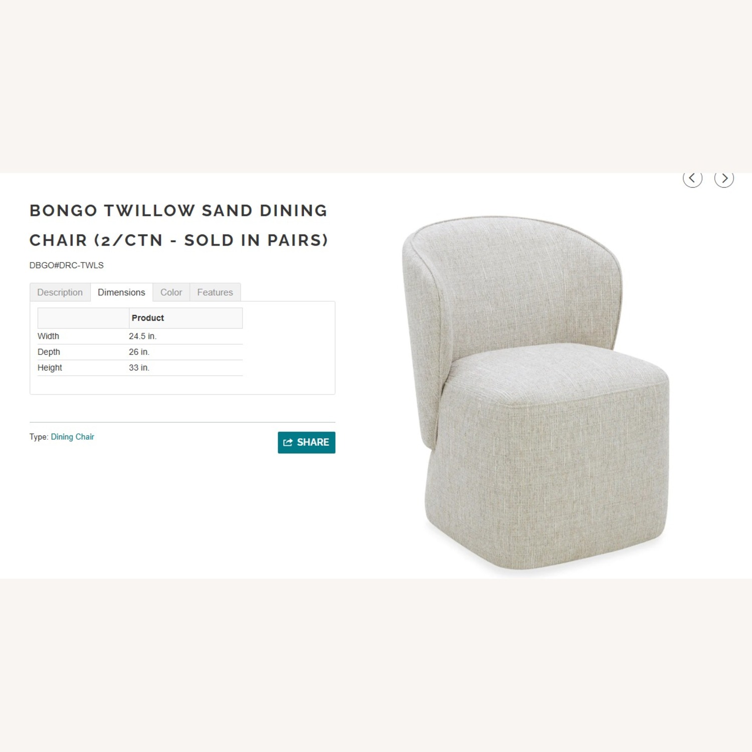 Blue Fabric Dining Chairs - image-4