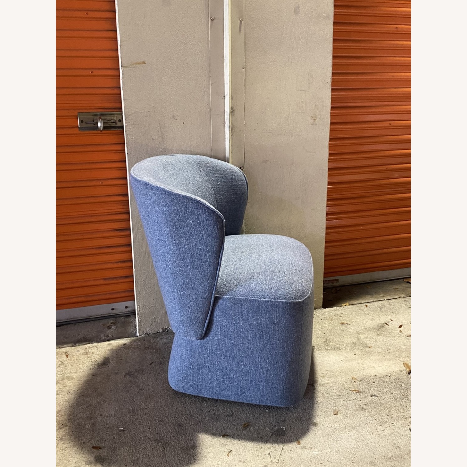 Blue Fabric Dining Chairs - image-2