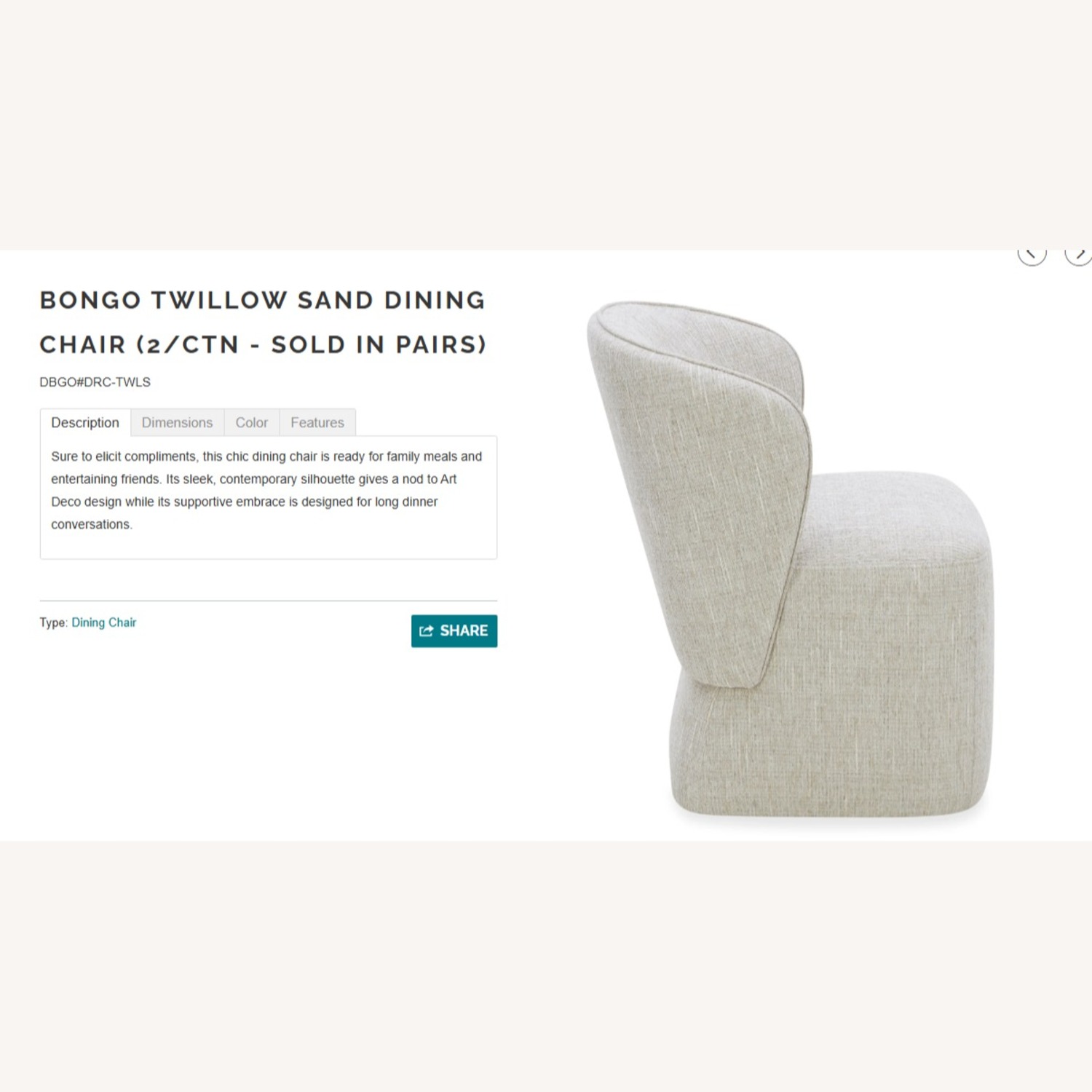 Blue Fabric Dining Chairs - image-5