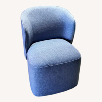 Blue Fabric Dining Chairs