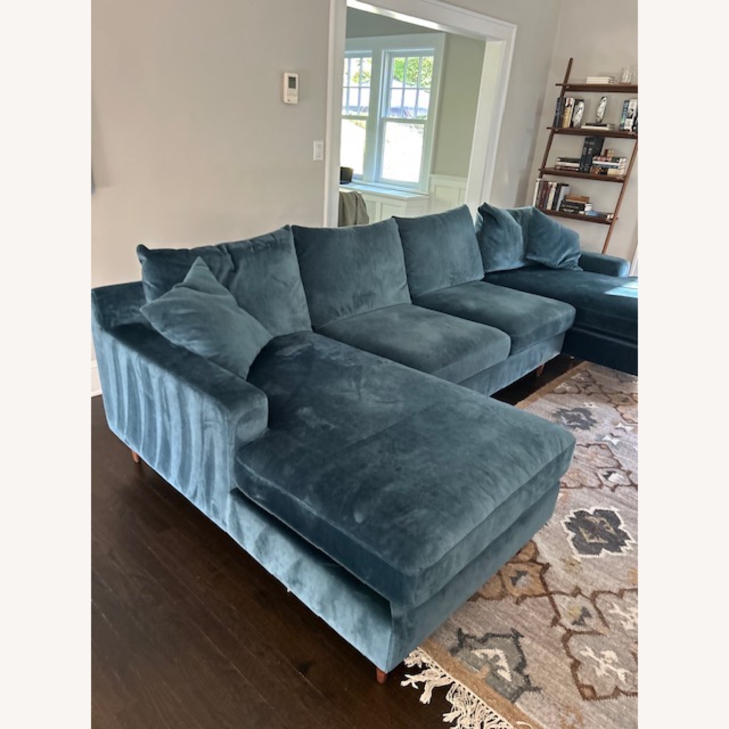 Interior Define Sloan Velvet 3+ Piece Sectional - image-2