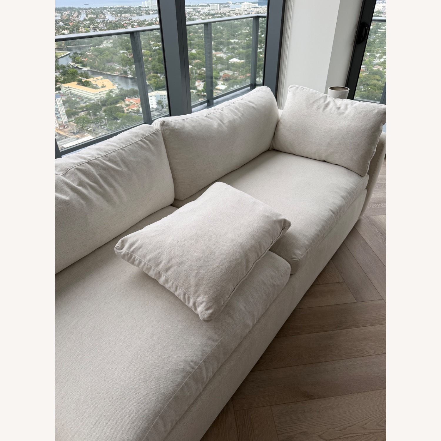 Arhaus Beale Deep 96 Natural Fabric 2 Seater Sofa - image-6