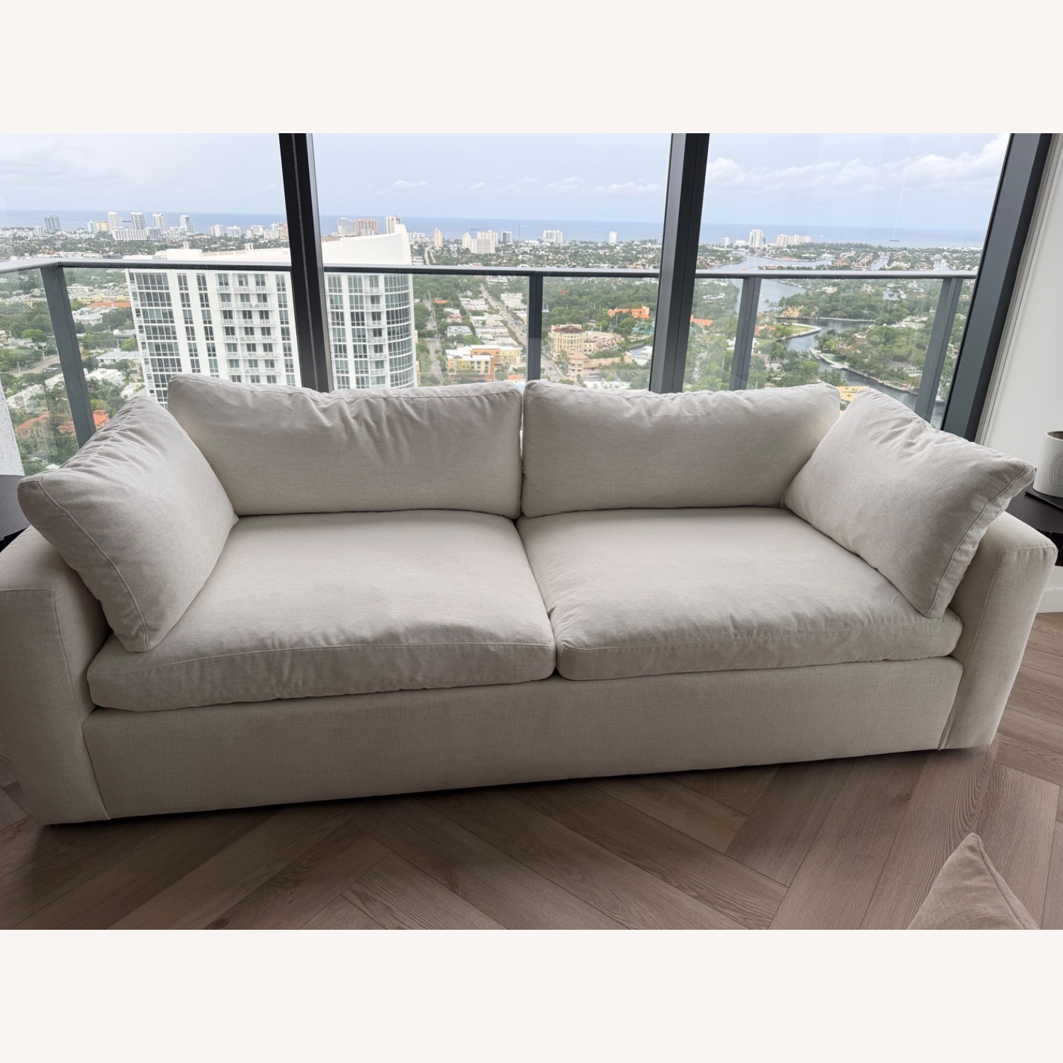Arhaus Beale Deep 96 Natural Fabric 2 Seater Sofa - image-4