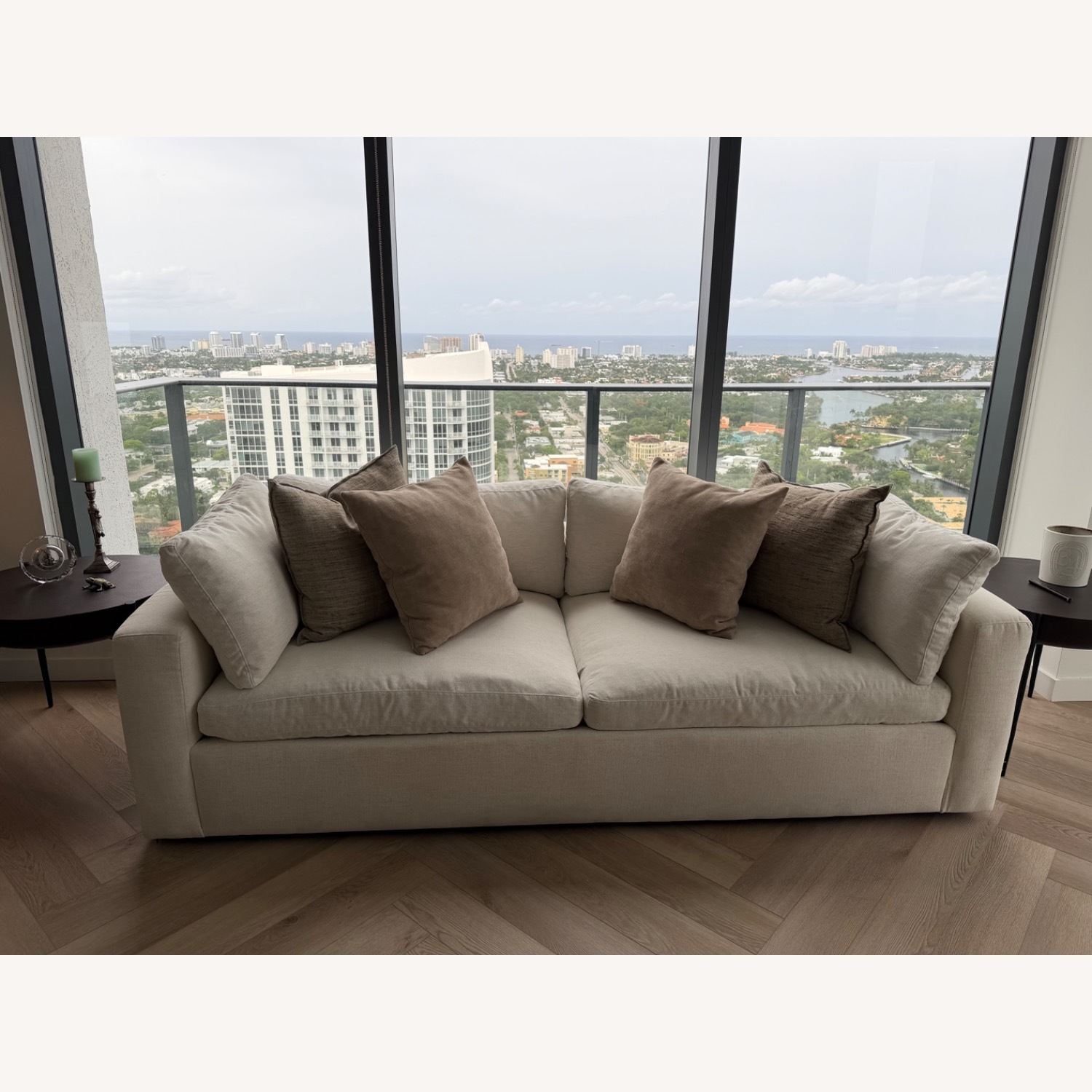 Arhaus Beale Deep 96 Natural Fabric 2 Seater Sofa - image-1