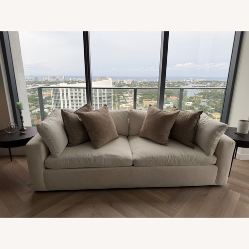 Used Arhaus Beale Deep 96 Natural Fabric 2 Seater Sofa for sale on AptDeco