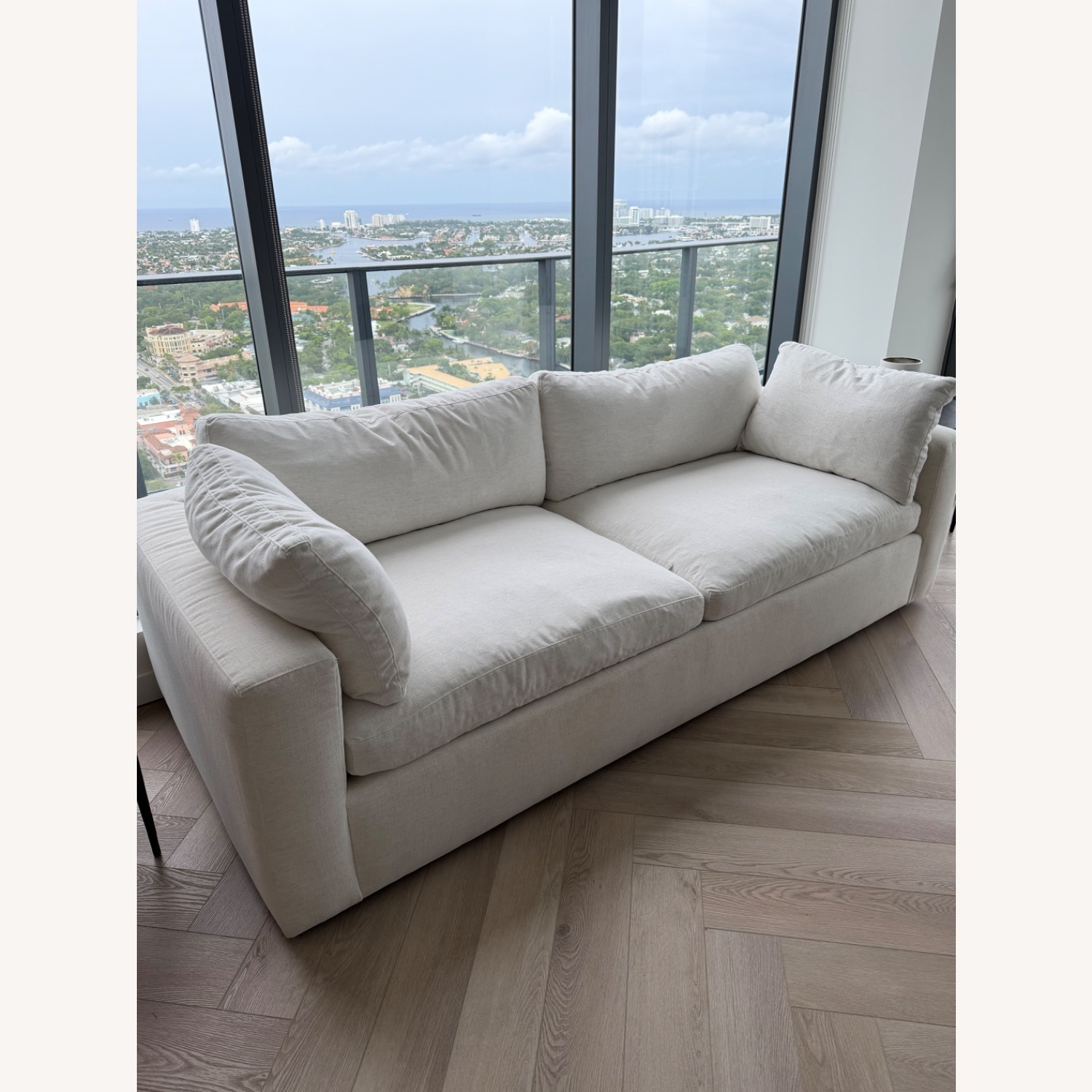 Arhaus Beale Deep 96 Natural Fabric 2 Seater Sofa - image-3