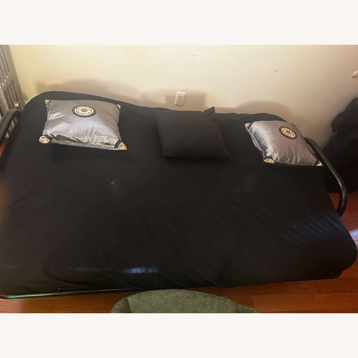 Black Metal Sleeper Sofa - image-2
