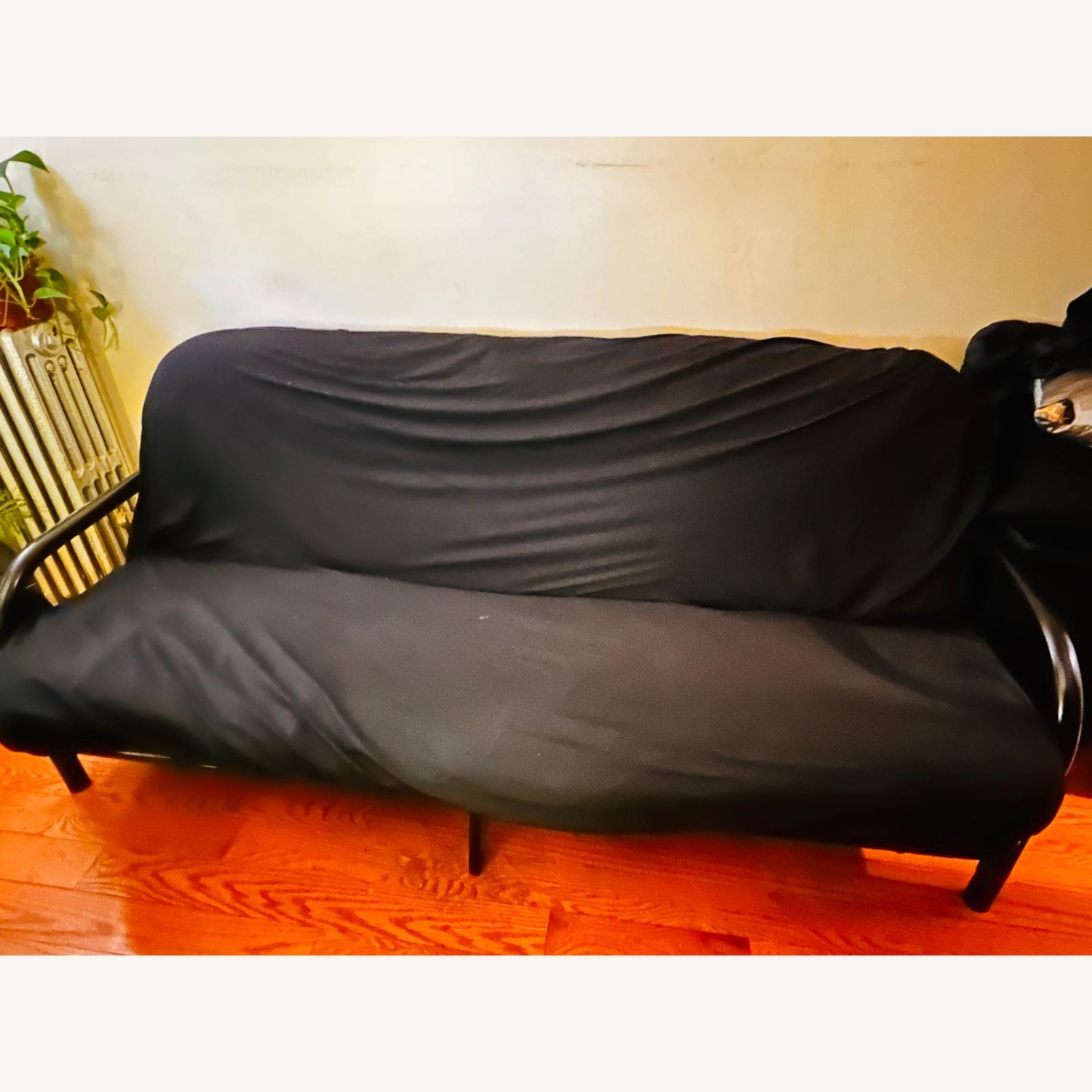 Black Metal Sleeper Sofa - image-1
