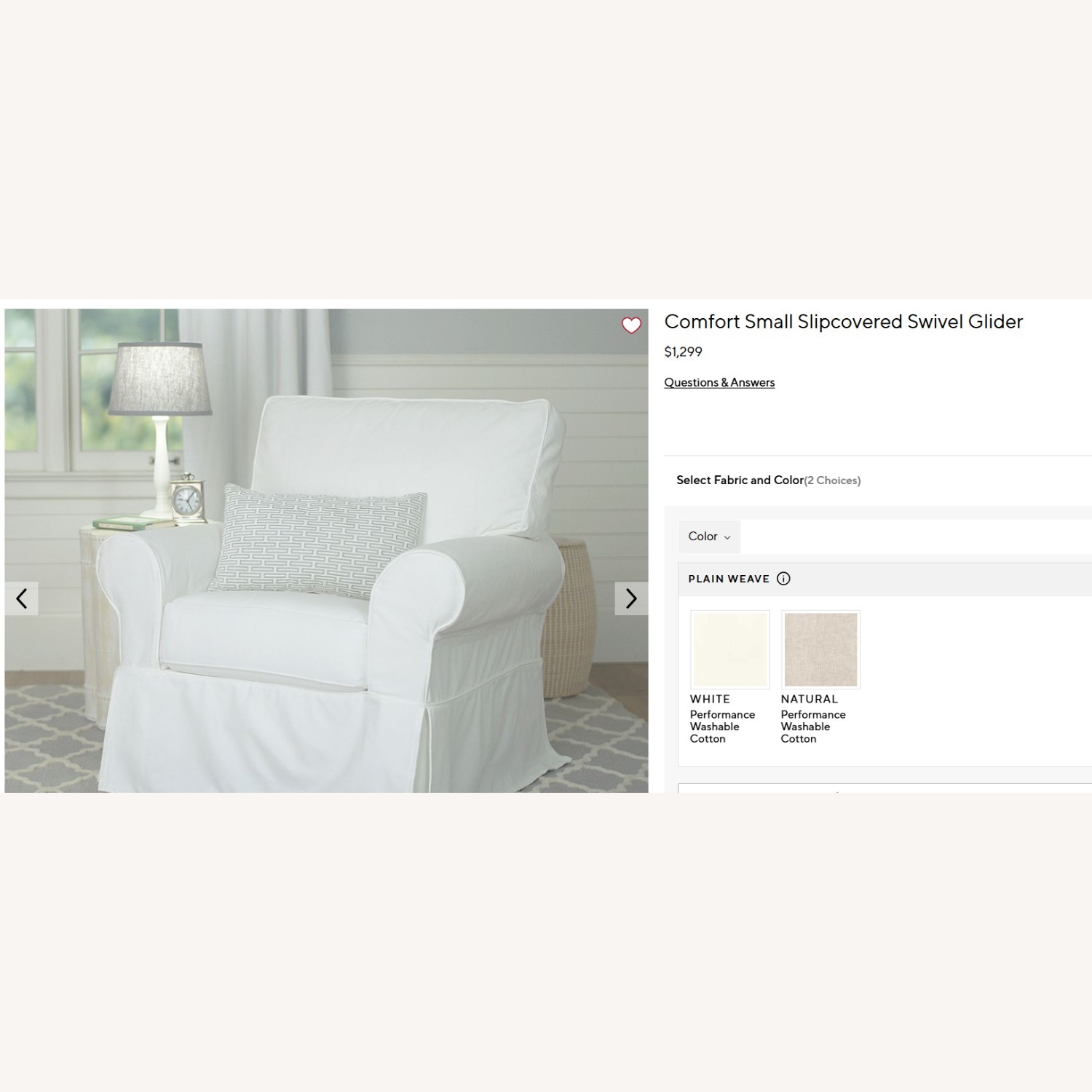 Pottery Barn Kids Light Gray Nursing Chair - image-3
