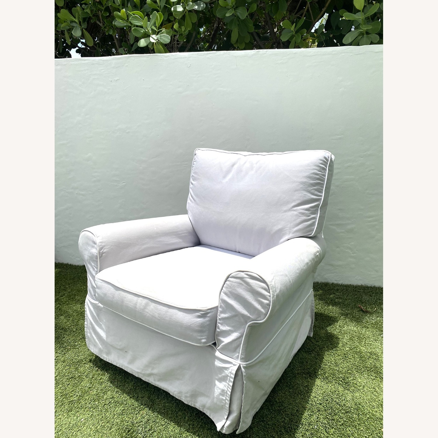 Pottery Barn Kids Light Gray Nursing Chair - image-1