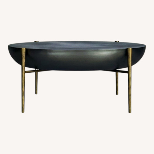 Used Arhaus Donovan Coffee Table Black Coffee Table for sale on AptDeco
