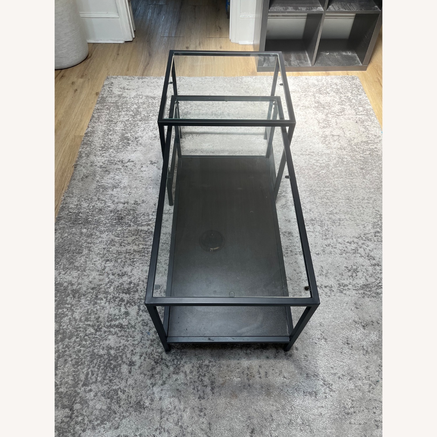IKEA Vittsjö Black Glass Coffee Table - image-3