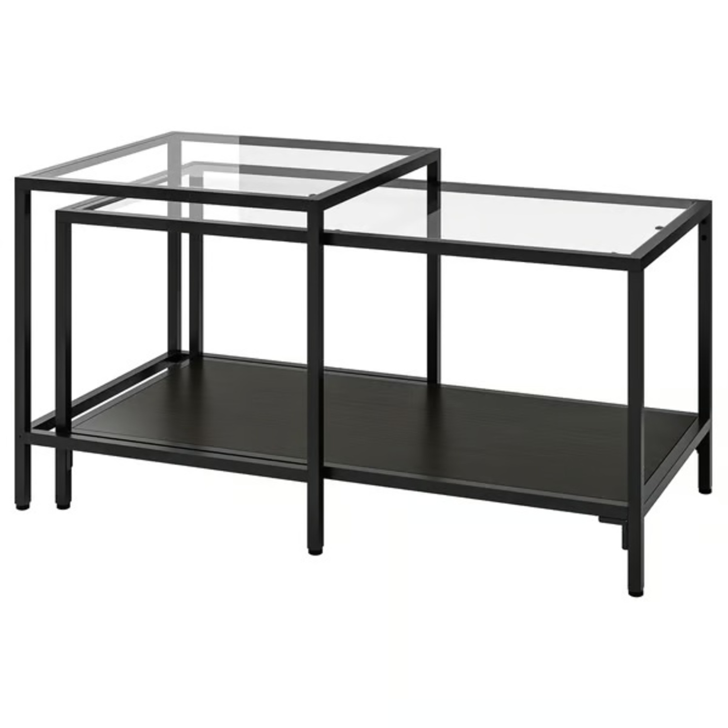 IKEA Vittsjö Black Glass Coffee Table - image-4