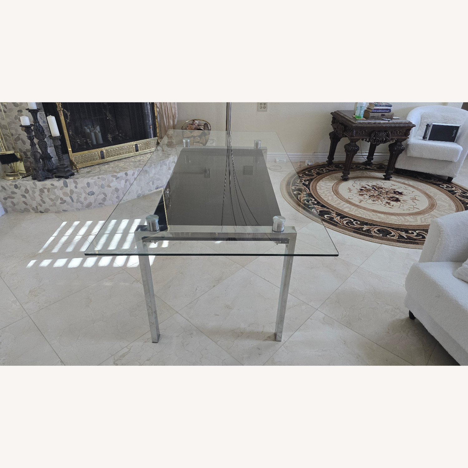 Chintaly Glass Dining Table - image-5
